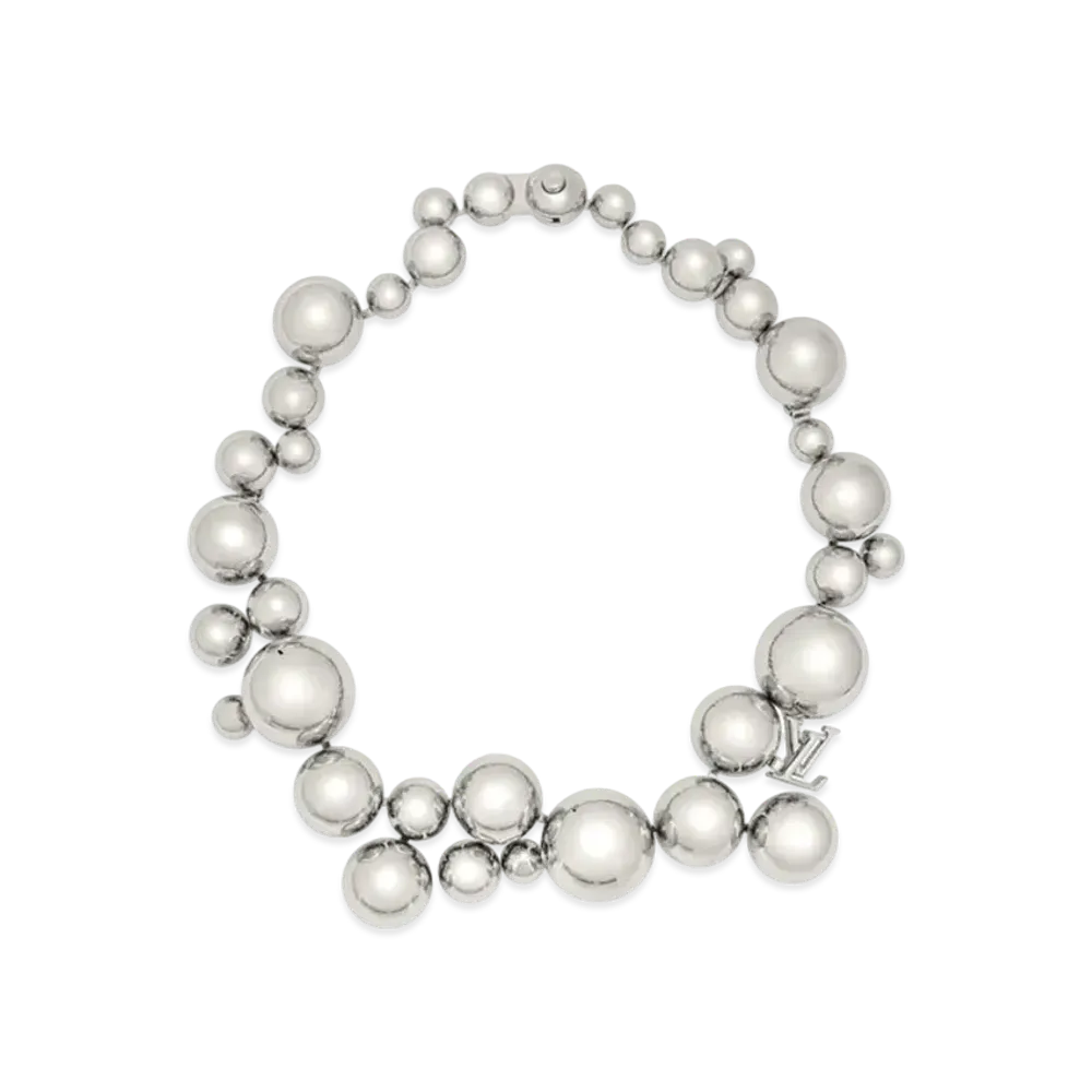 Louis Vuitton x Yayoi Kusama Metal Dots Necklace "Silver"