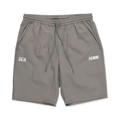 WIND AND SEA X FCMM WOVEN HALF PANTS "Gray"