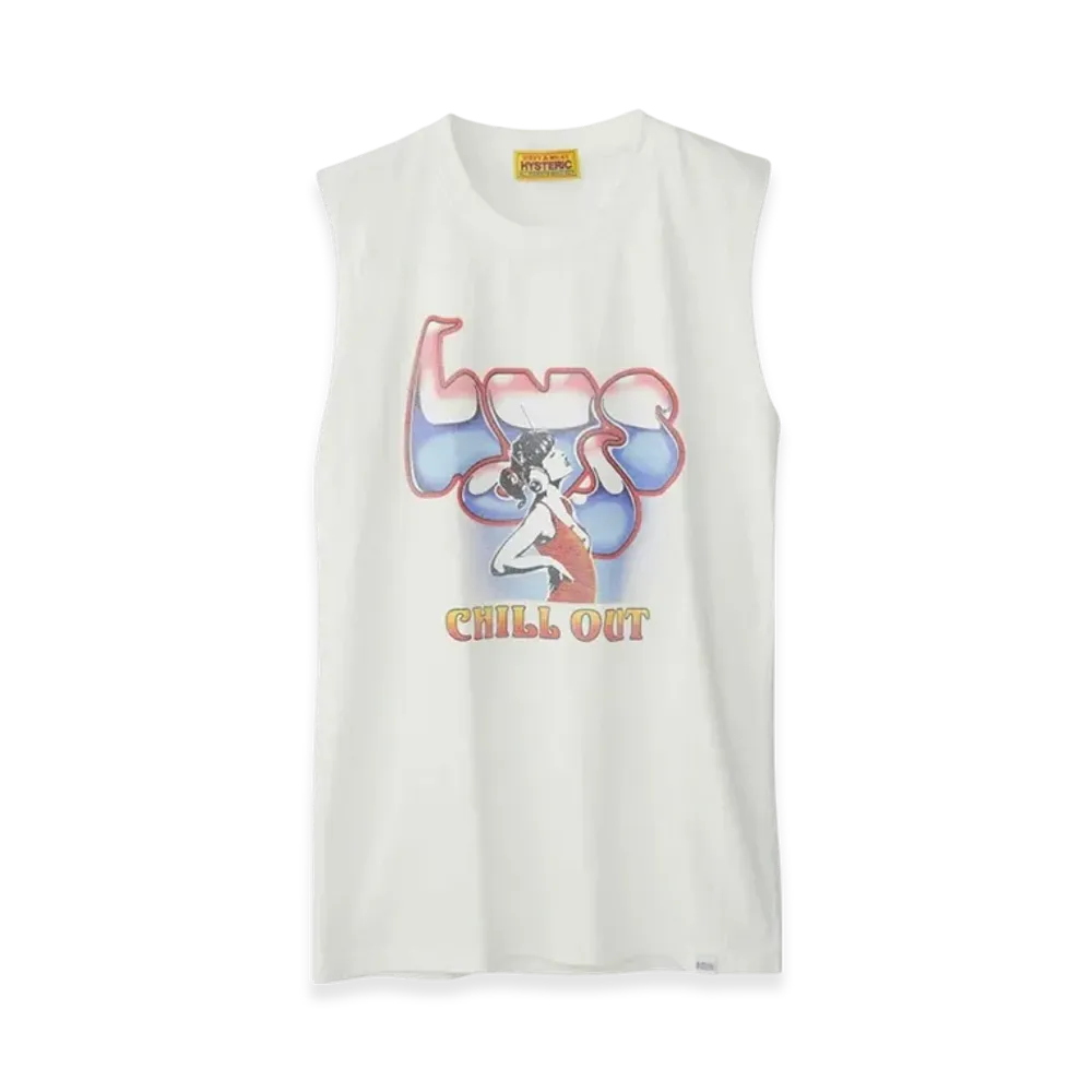 HYSTERIC GLAMOUR Sound of Chill Out Sleeveless "White"