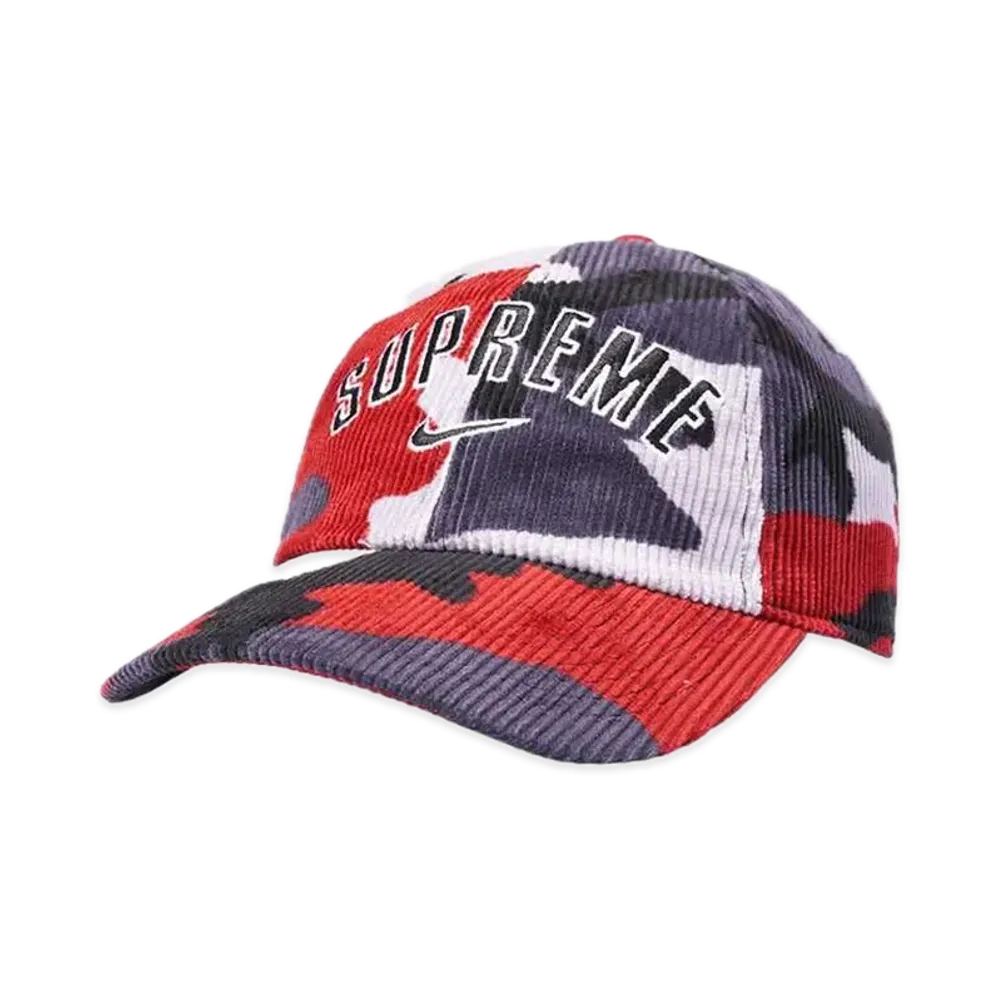 Supreme x Nike Arc Corduroy 6-Panel "Red Camo"