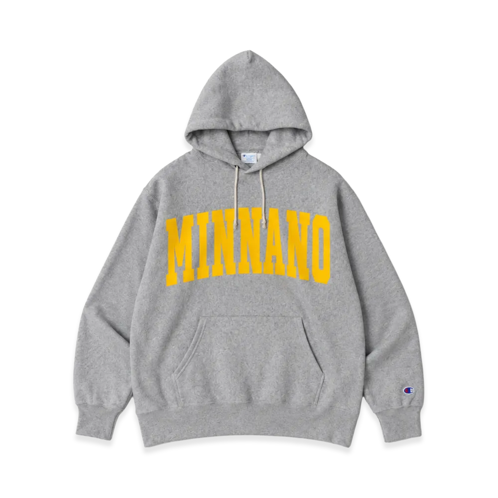 BEAMS x Champion x MIN-NANO Sweat Hoodie "Gray"