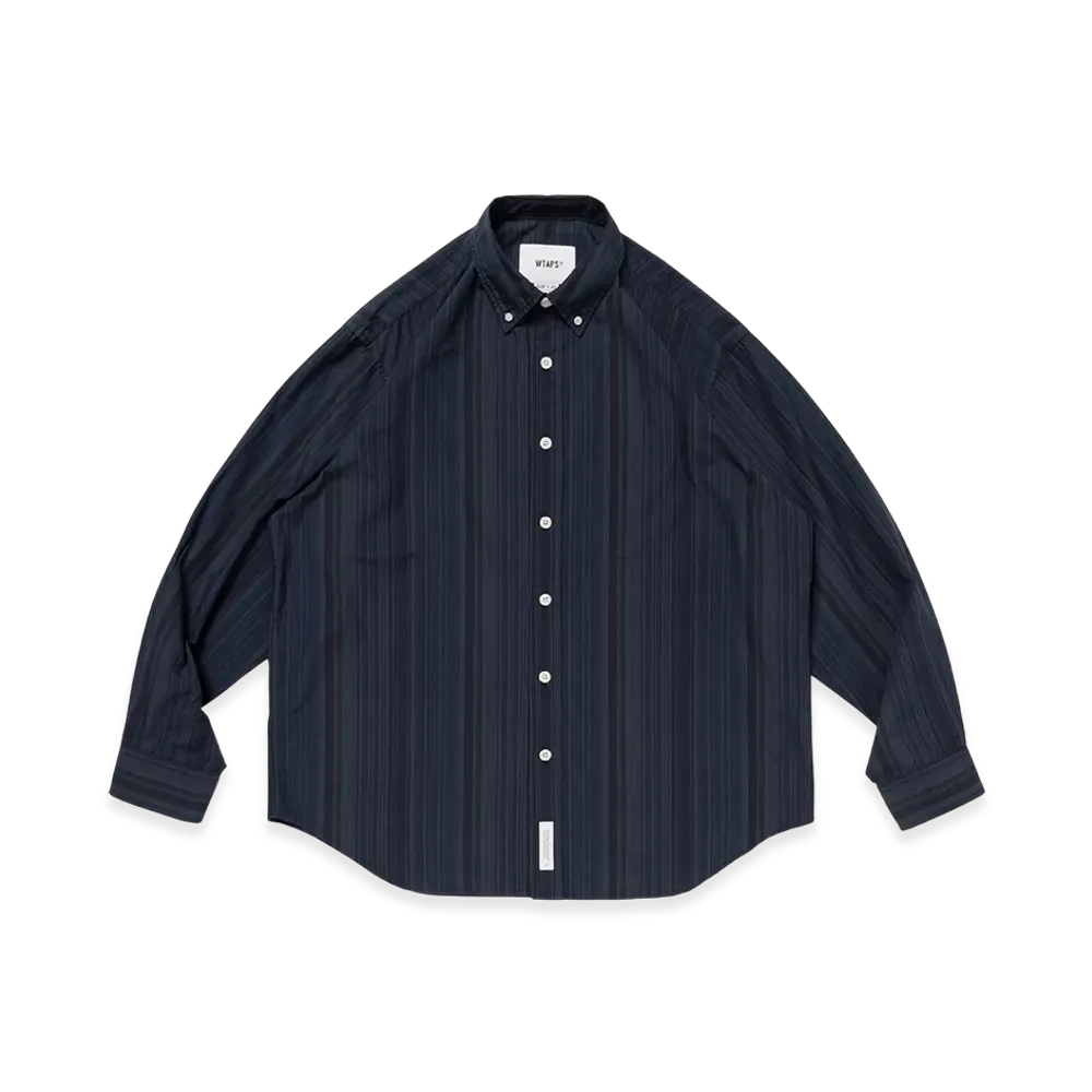 WTAPS BD 05 / LS / Cotton. Broadcloth. Textile. RF "Black"