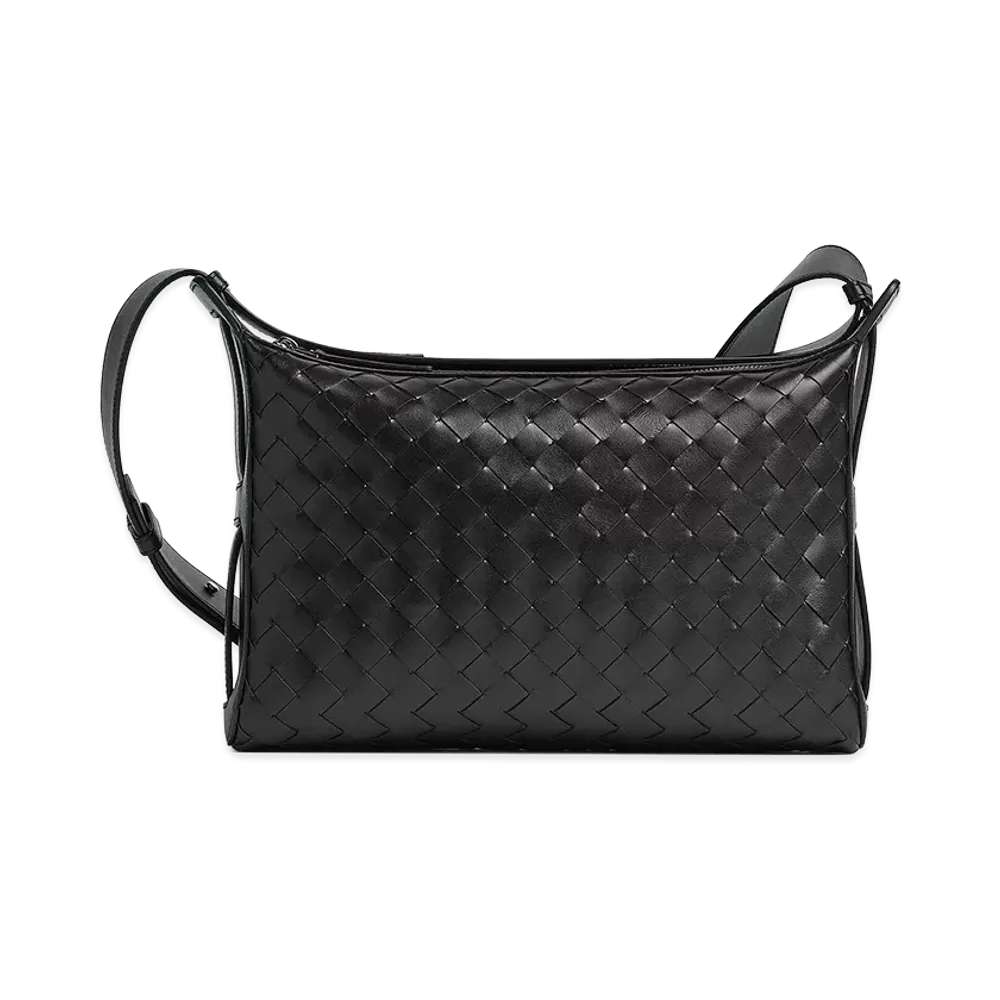Bottega Veneta Intrecciato Tribeca Top Handle "Black"