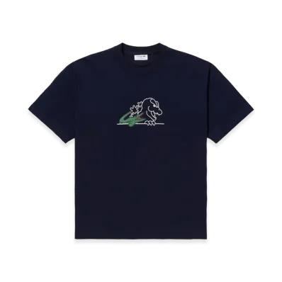 LACOSTE x Godzilla 2.0 Godzilla Head Tee "Navy"
