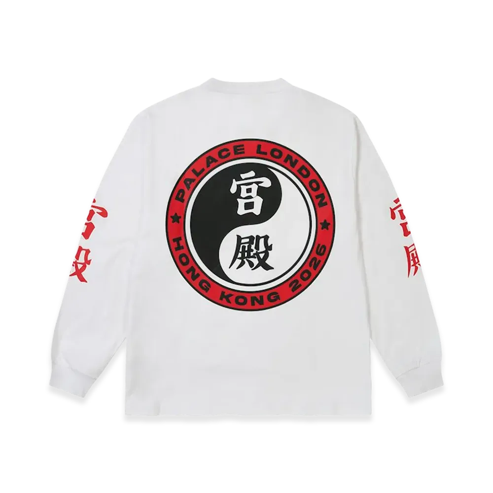 PALACE Hong Kong Longsleeve "White"
