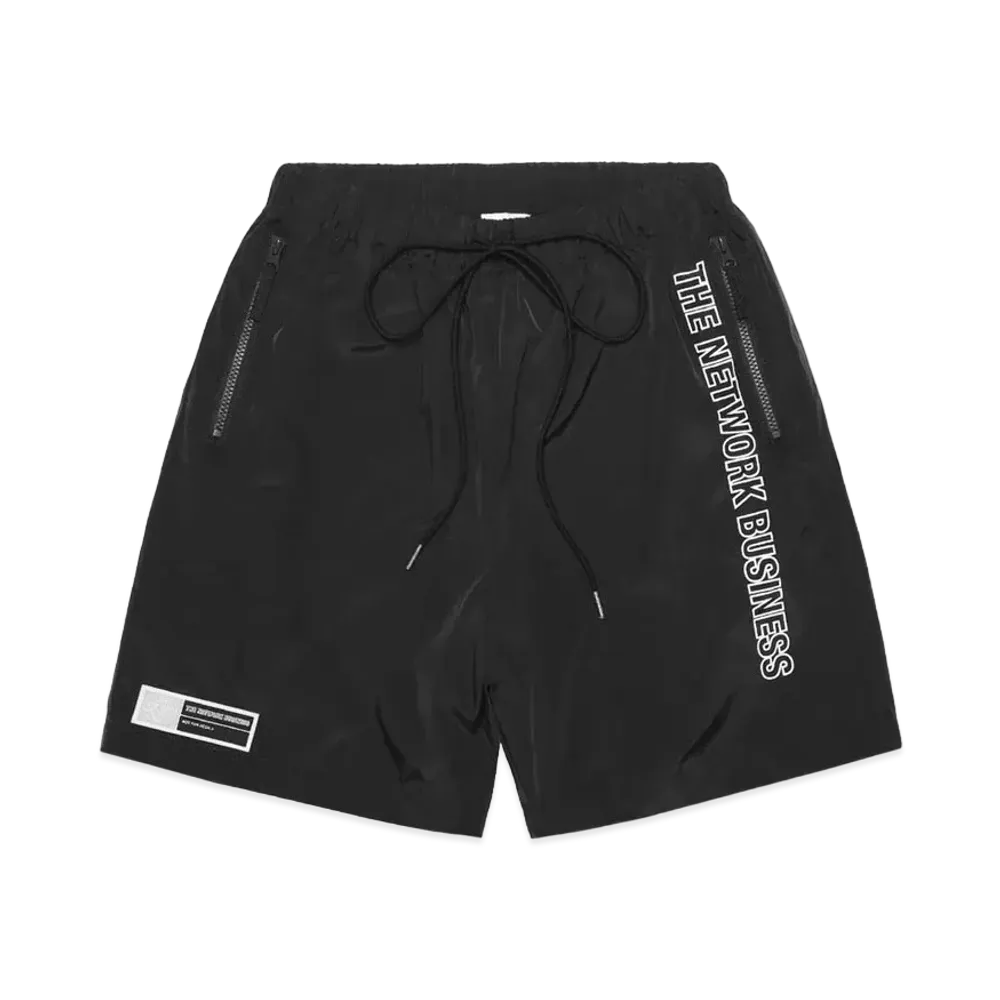 THE NETWORK BUSINESS Nylon Short Pants "Black" TNBP011-0029