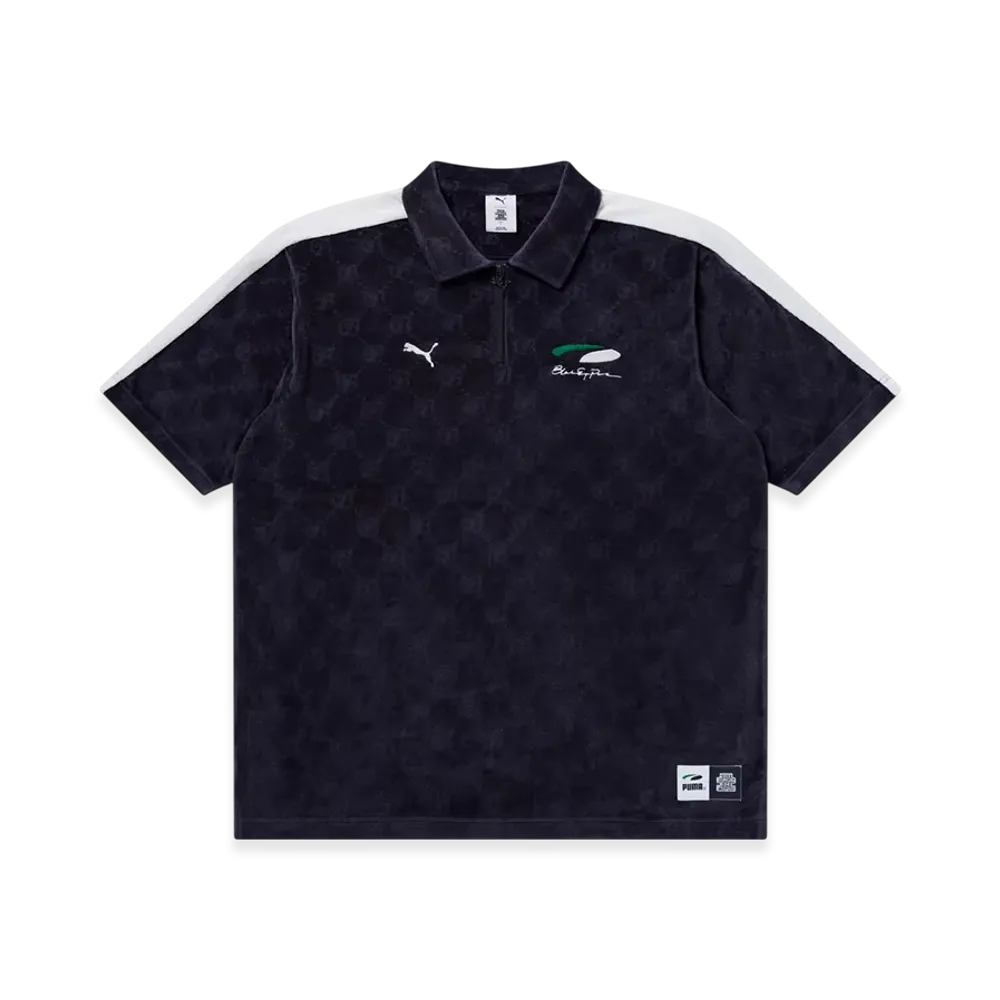 BlackEyePatch x PUMA Oval Logo Bep Monogram Velour Top "Navy"