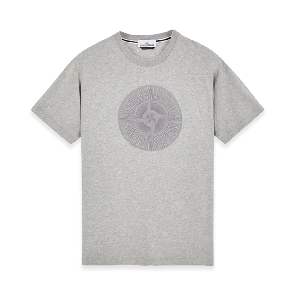 Stone Island 2NS92 Industrial Two Print Garment Dyed Short Sleeve T-Shirt - 23FW "Dust Melange"