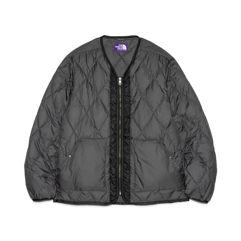 The North Face PURPLE LABEL PLAS Field Down Cardigan "Asphalt Gray"