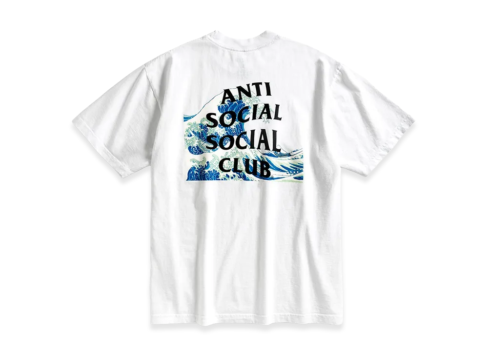 ANTI SOCIAL SOCIAL CLUB Tonkatsu: The Great Wave Tee "White"