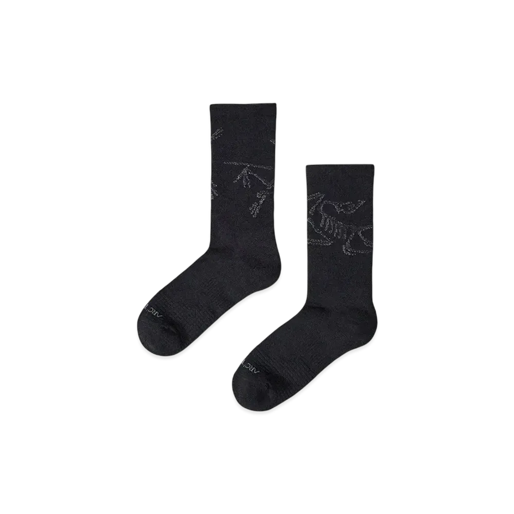 ARC'TERYX Merino Wool Mid Bird Sock "Black/Graphite"