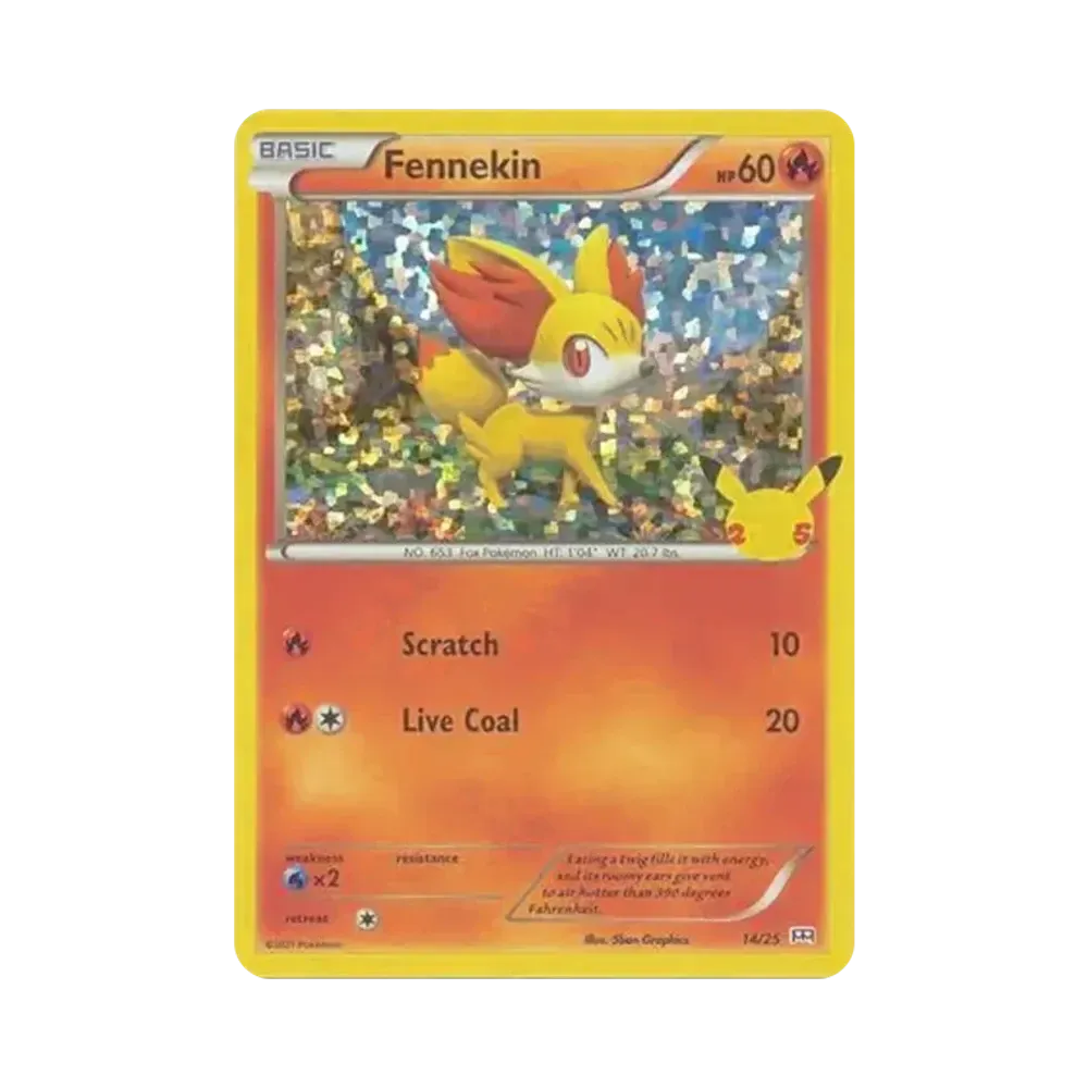 Fennekin :Holo [14/25](Sword & Shield "McDonald's 25th Anniversary")