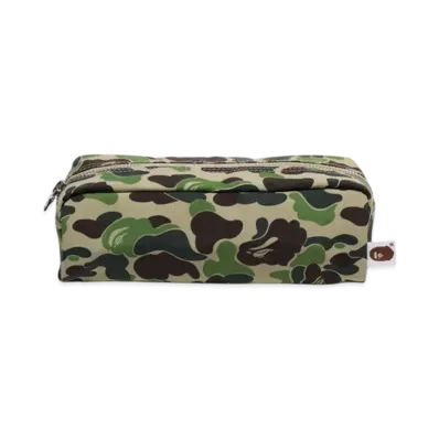 A BATHING APE Abc Camo Flight Pouch "Green"