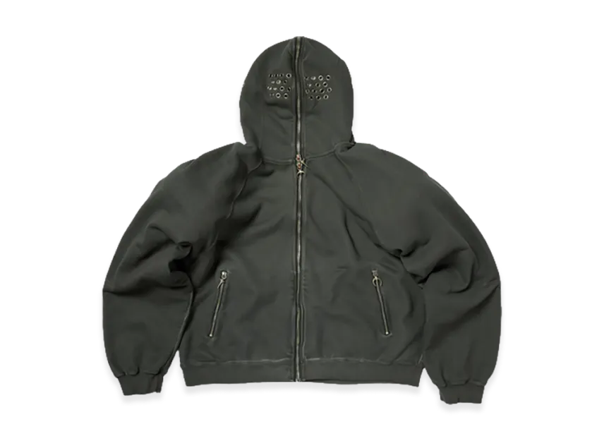 THUG CLUB Bulk Shoulder Gladiator Zip-Up Hoodie THUG CLUB Bulk Shoulder Gladiator Zip-Up Hoodie