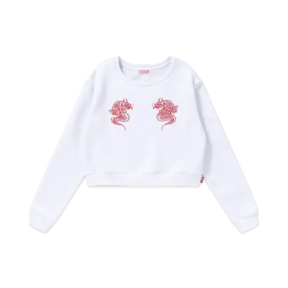BlackEyePatch Dragon Crew Sweat "White"