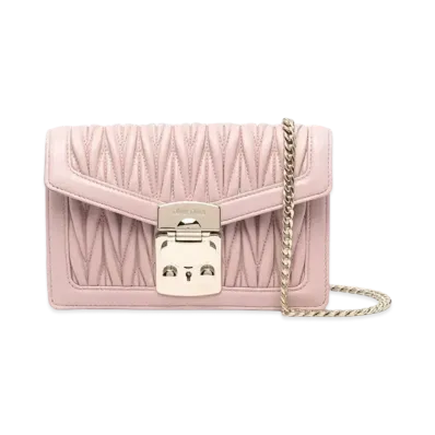 MIU MIU Miu Confidential Matera Theta Leather Bag "Opal"