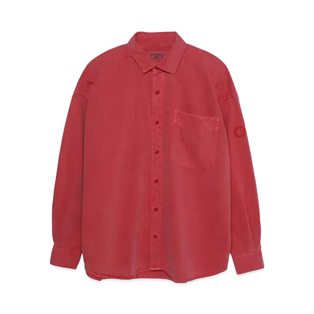 Cav Empt (C.E) OVERDYE COLOUR DENIM SHIRT "Red"