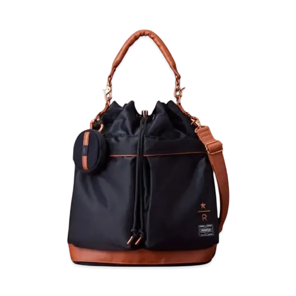 PORTER x STARBUCKS Reserve Coffee Bean Shape 2Way Tool Bag "Black"