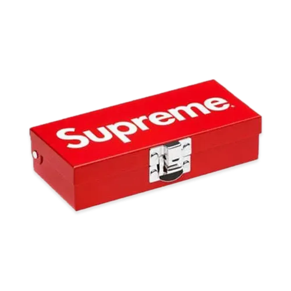 Supreme Small Metal Storage Box "Red"