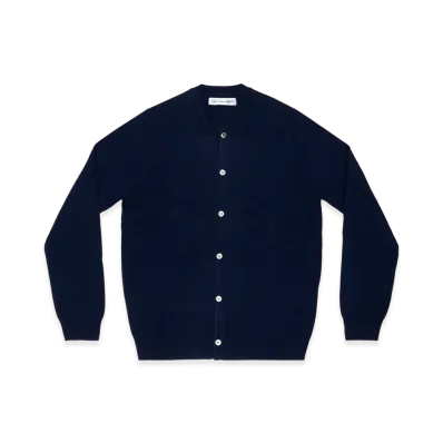 COMME des GARCONS SHIRT Cardigan Round Neck "Navy"