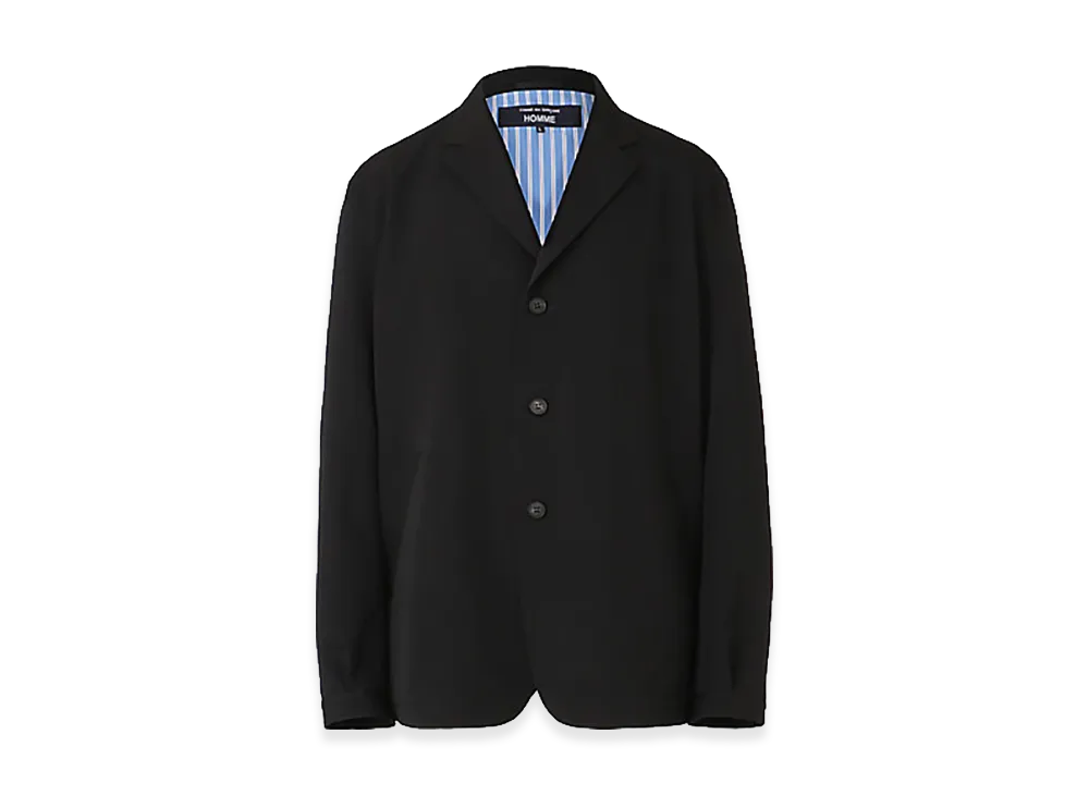 COMME des GARCONS HOMME Wool Gabardine Jacket "Black"