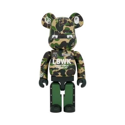 MEDICOM TOY "BEARBRICK" LBWK x BAPE 1000%
