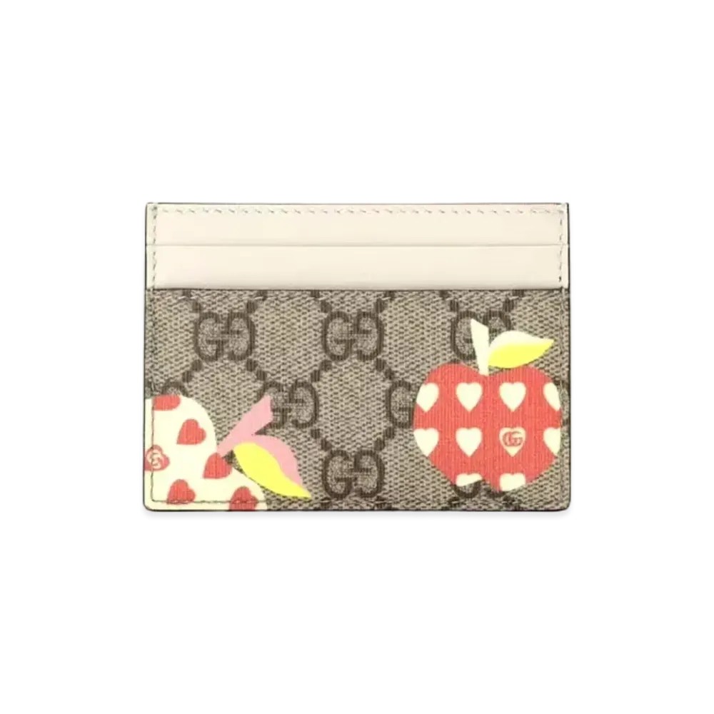 GUCCI Les Pommes Card Case Wallet