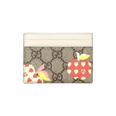 GUCCI Les Pommes Card Case Wallet