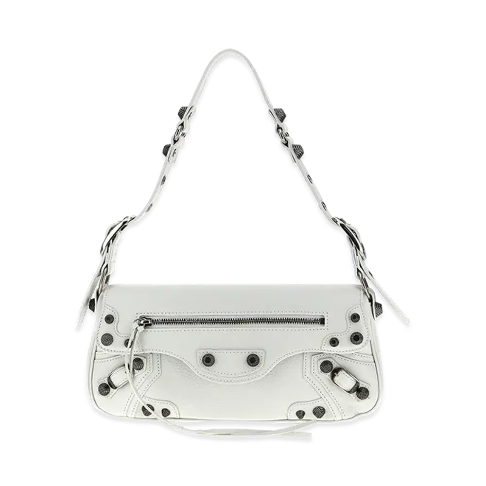 BALENCIAGA Women's 'Le Cagole S' Crossbody Bag "White"