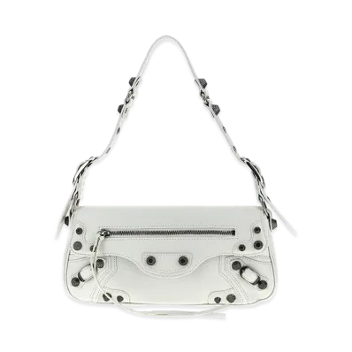 BALENCIAGA Women's 'Le Cagole S' Crossbody Bag "White"