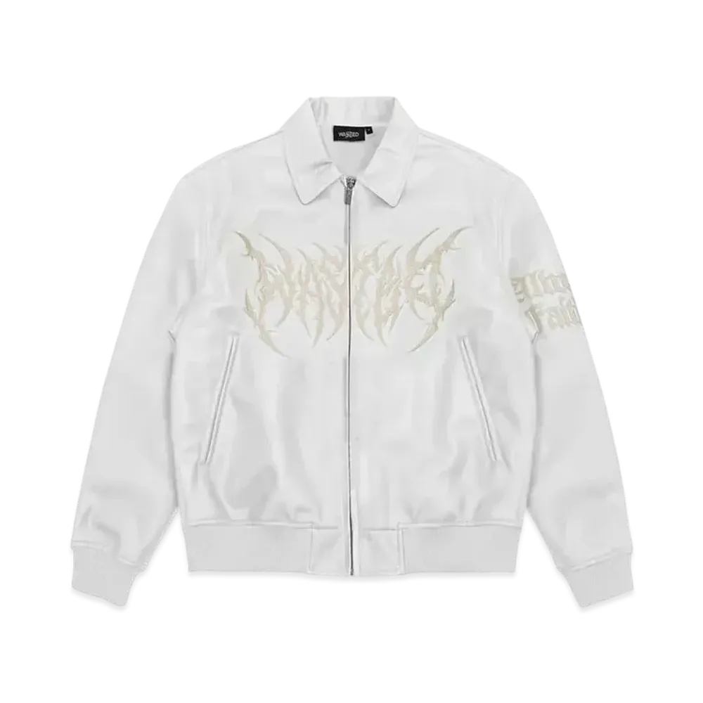 WASTED PARIS Varsity Jacket Blitz "White"