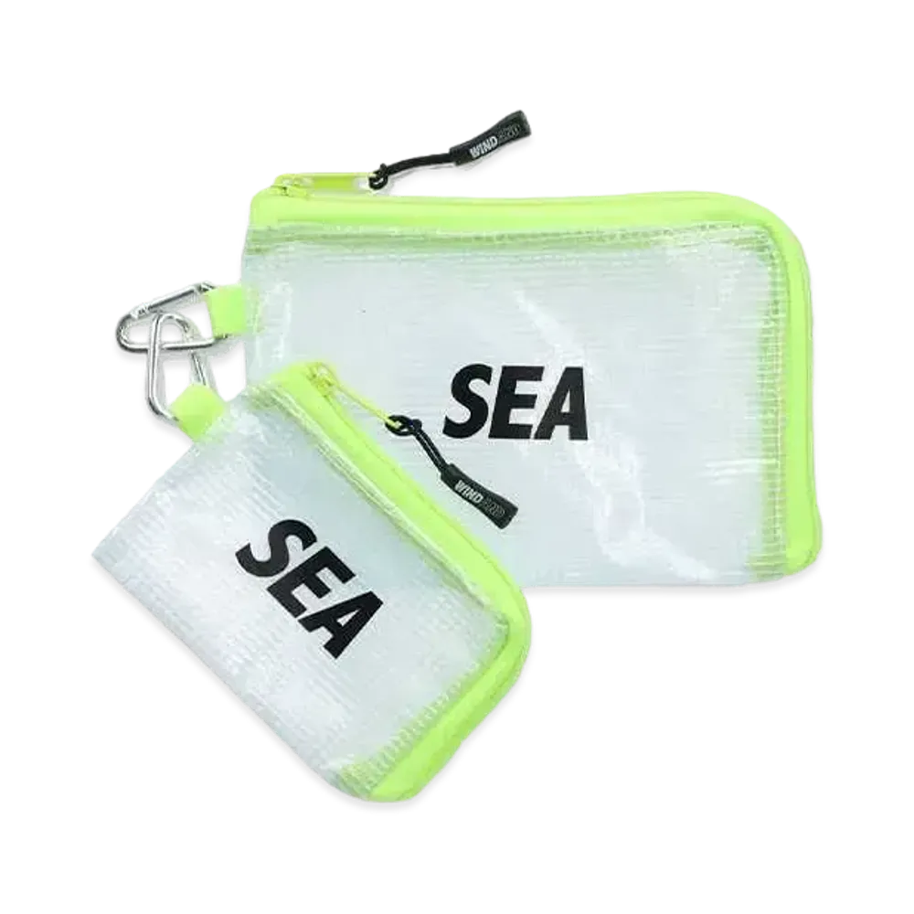 WIND AND SEA 2P Clear Pouch "Lime"