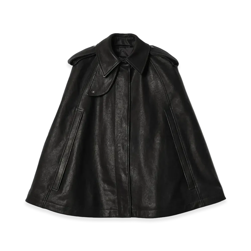 Burberry Women's Leather Cape "Black"
