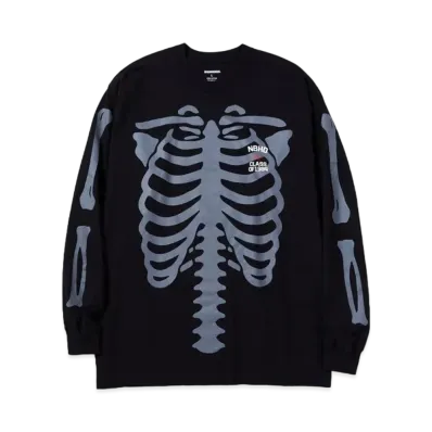 NEIGHBORHOOD BONES / C-TEE . LS "Black"