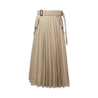 sacai Cotton Gabardine Skirt "Beige"