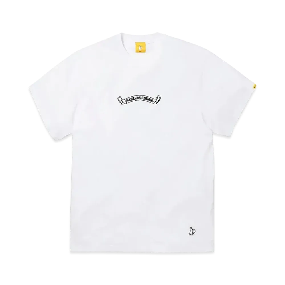 FR2 Embroidery Cross Rabbits T-Shirt "White"