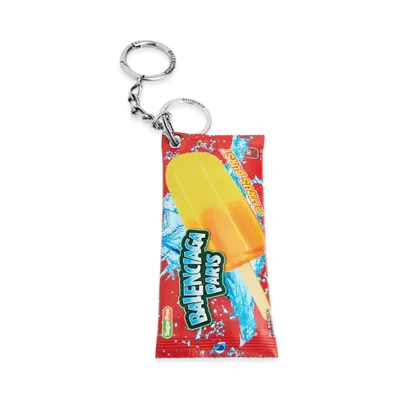 BALENCIAGA Keyring/Charm Snack Pouch "Red"