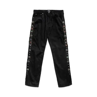 KAPITAL 14W HEAVY CORDUROY 裏起毛 5P MONKEY CISCO(STUDS REMAKE ) "Black"