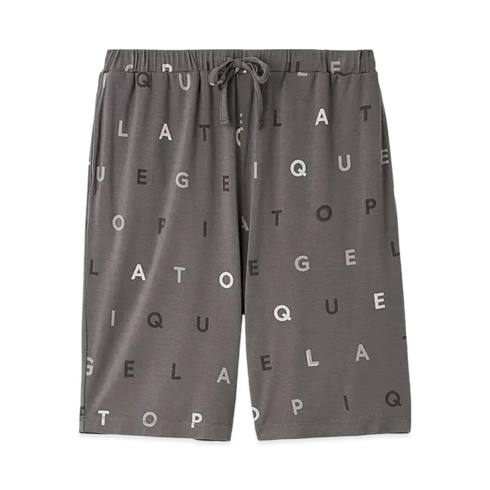 GELATO PIQUE Homme Rayon Logo Pattern Shorts "Dark Gray"
