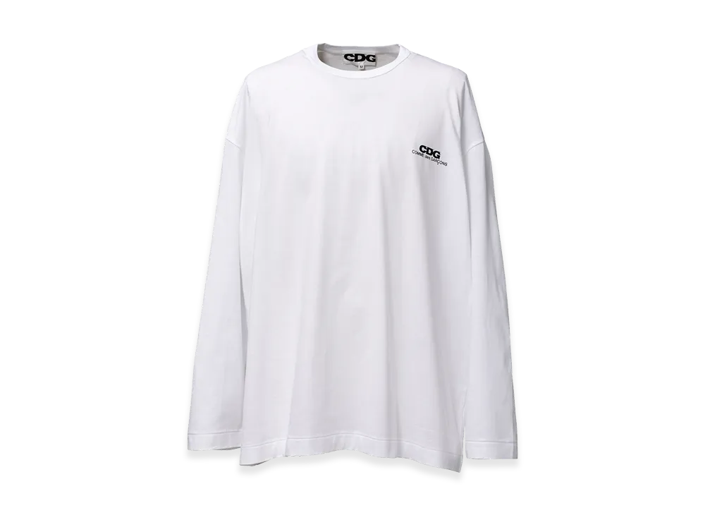 COMME des GARCONS CDG Oversized Long Sleeved T-Shirt "White"