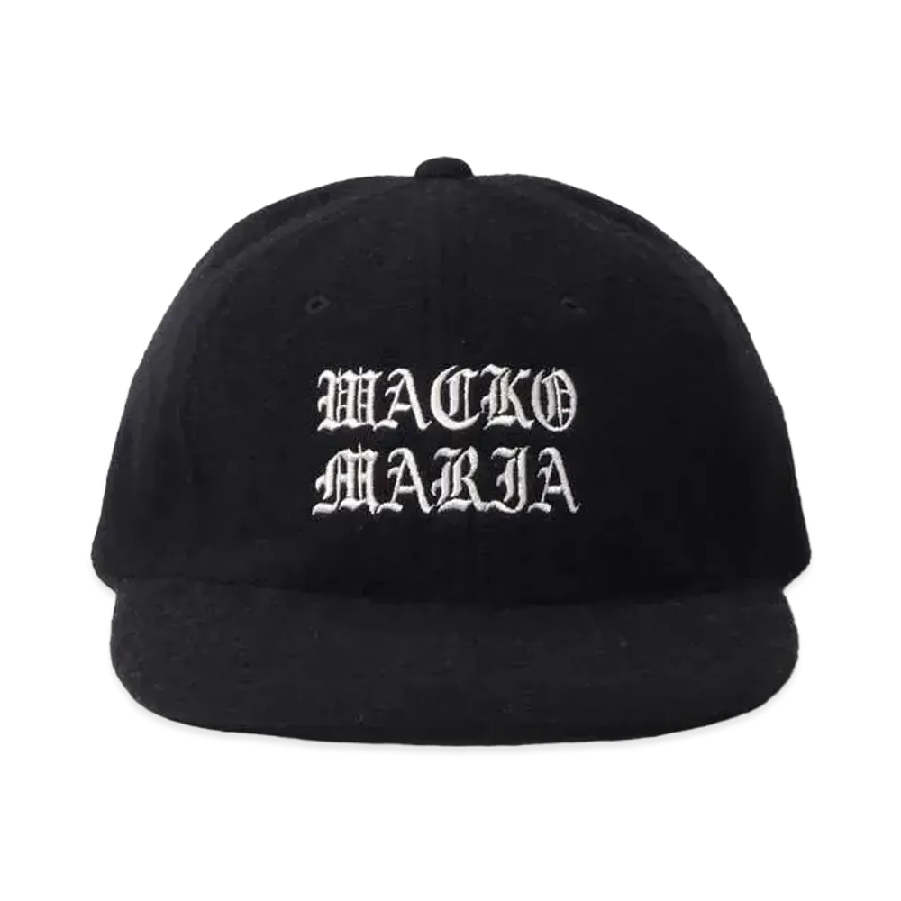 WACKO MARIA Wool 6 Panel Cap "Black"