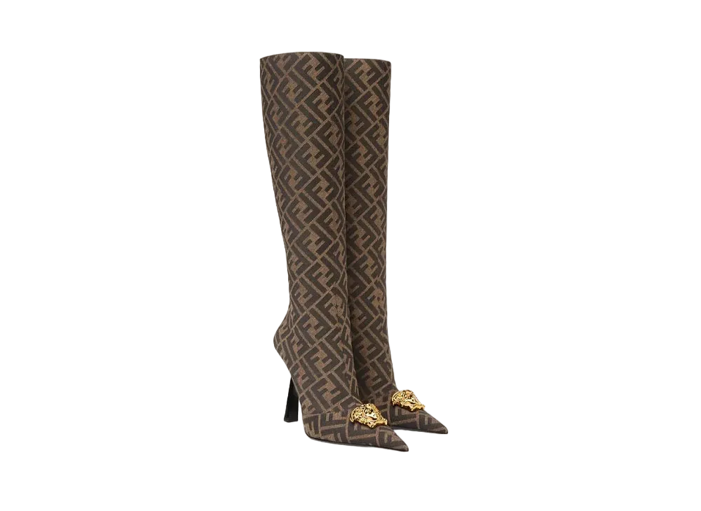 FENDI x Versace Fendace FF Jacquard Boots