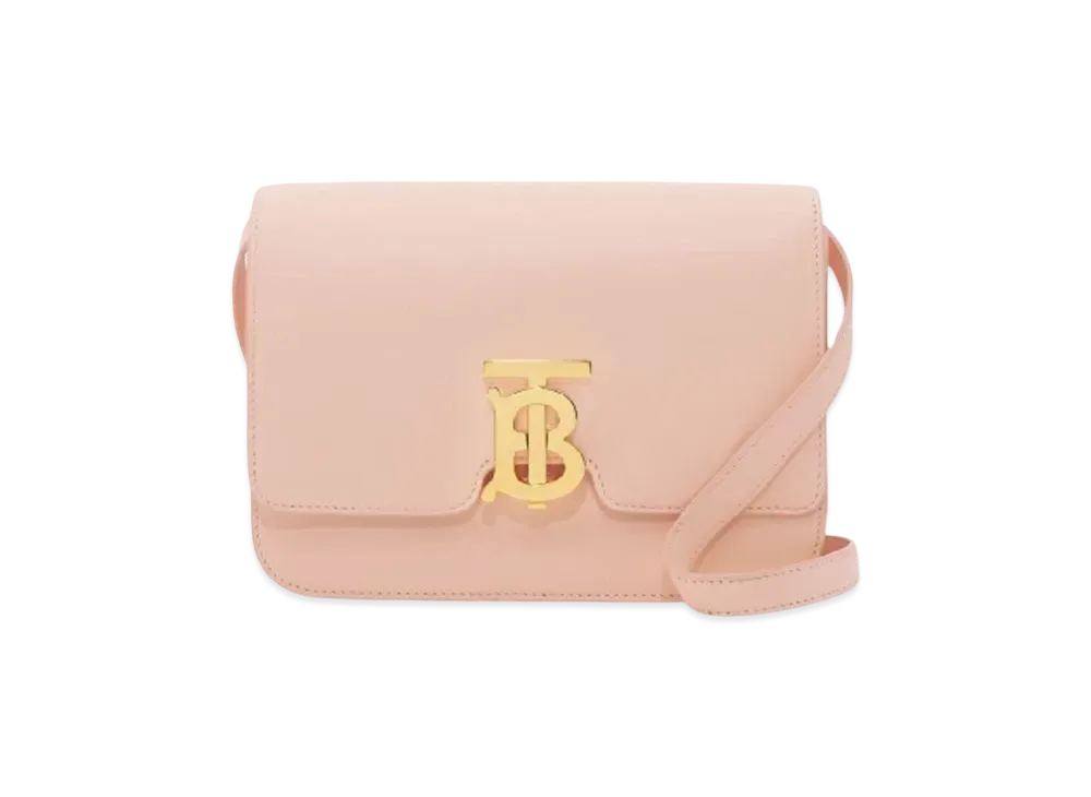 Burberry Small Leather TB Bag "Peach Pink"