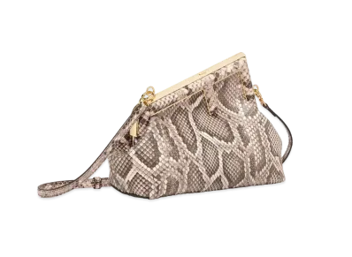 FENDI First Small Python Leather "Pink"