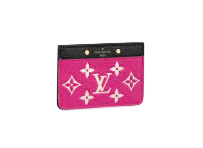 Louis Vuitton Porte Cartes Sampur Monogram Empreinte "Noir/Pink"