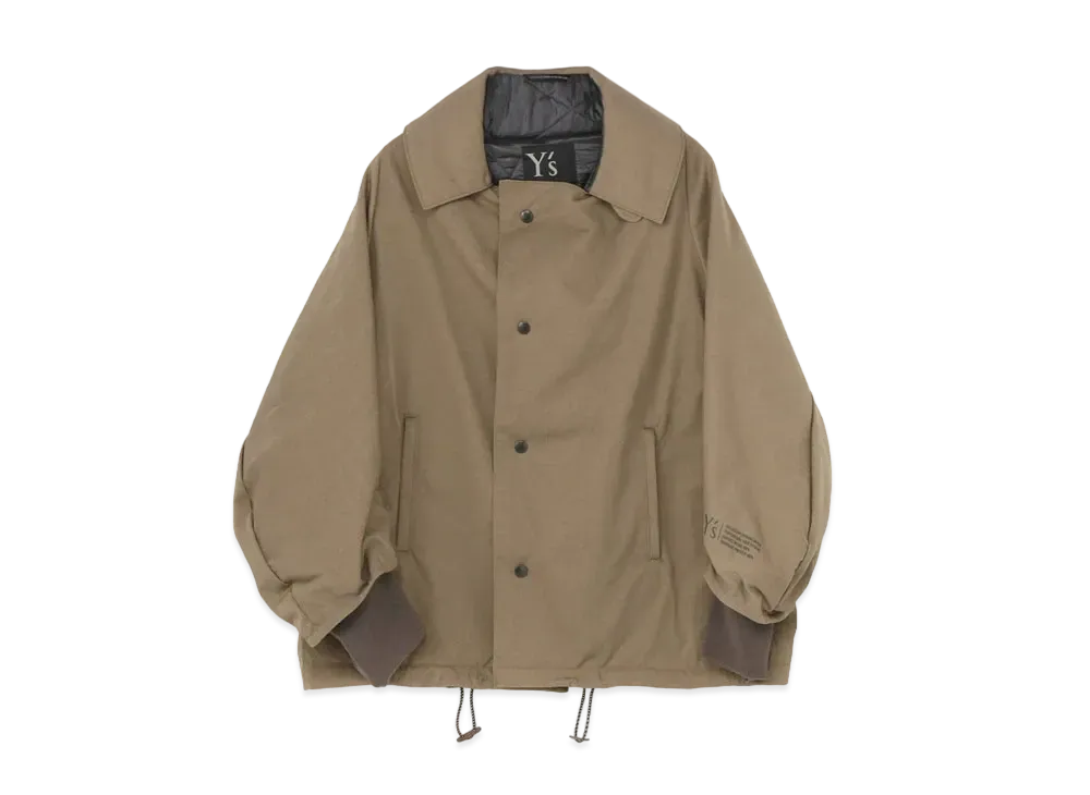 Yohji Yamamoto Y's NYLON CHINO CLOTH MIDDLE COAT "Beige"