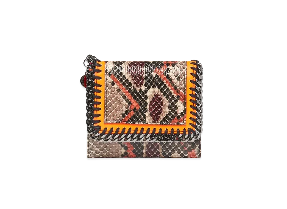 STELLA McCARTNEY Farabela Small Flap Wallet "Bright Orange"