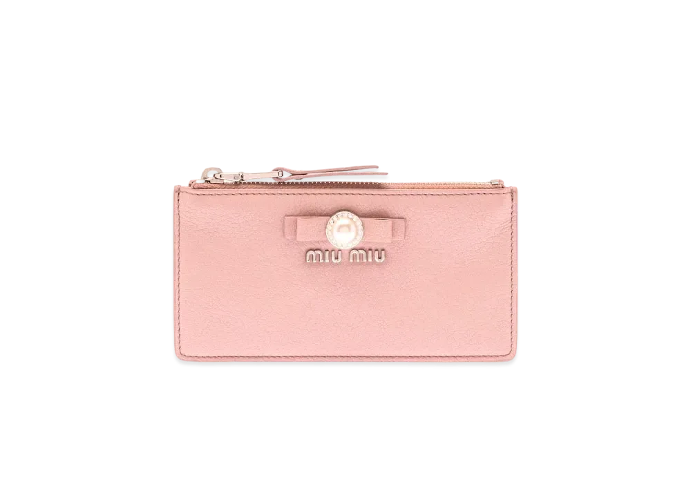 MIU MIU Madras Leather Envelope Wallet "Opal"