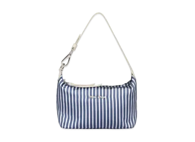 MIU MIU Miu Spirit Printed Favor Mini Bag "Blue/White"