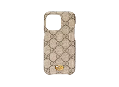 GUCCI Ophidia iPhone 13 Pro Case "Beige/Ebony"